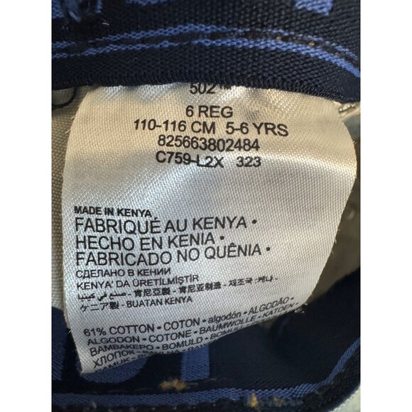 NWT Levis Kids 502 Size 6 Boys Regular Taper Jeans Stretch Denim - Picture 5 of 15